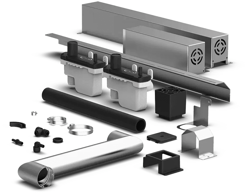 Unox - Double Stack Installation Kit for Gas Ovens - XAVQC-0011-G