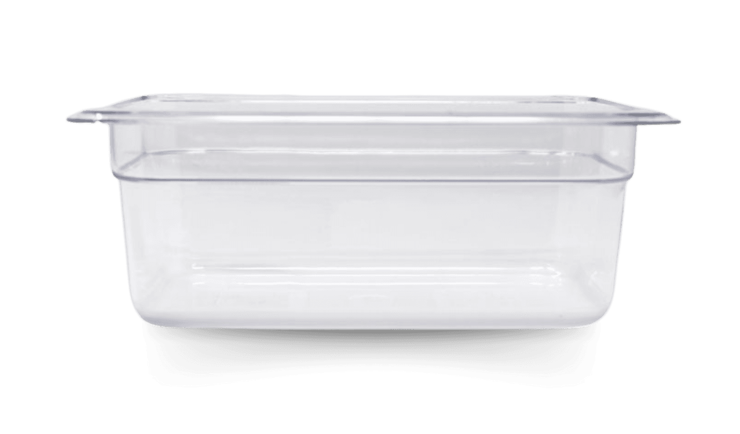 GN 1/4 Fourth-size Polycarbonate Clear Food Pan, 4″ Deep
