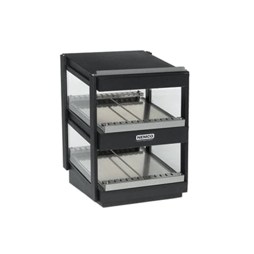 Nemco 6480-36S-B 36″ Slanted Countertop Heated Display Case in Black