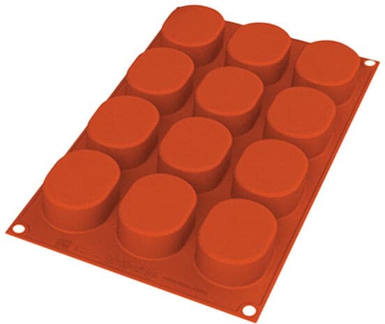 Silikomart – 2.2" x 0.9" x 0.9" Silicone #12 Compartment Biscotti Baking Mold – SF326