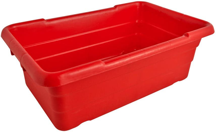 Winholt - 16" x 25" x 8" Pcolyethylene Red Lug - WHPL-8RD-RC