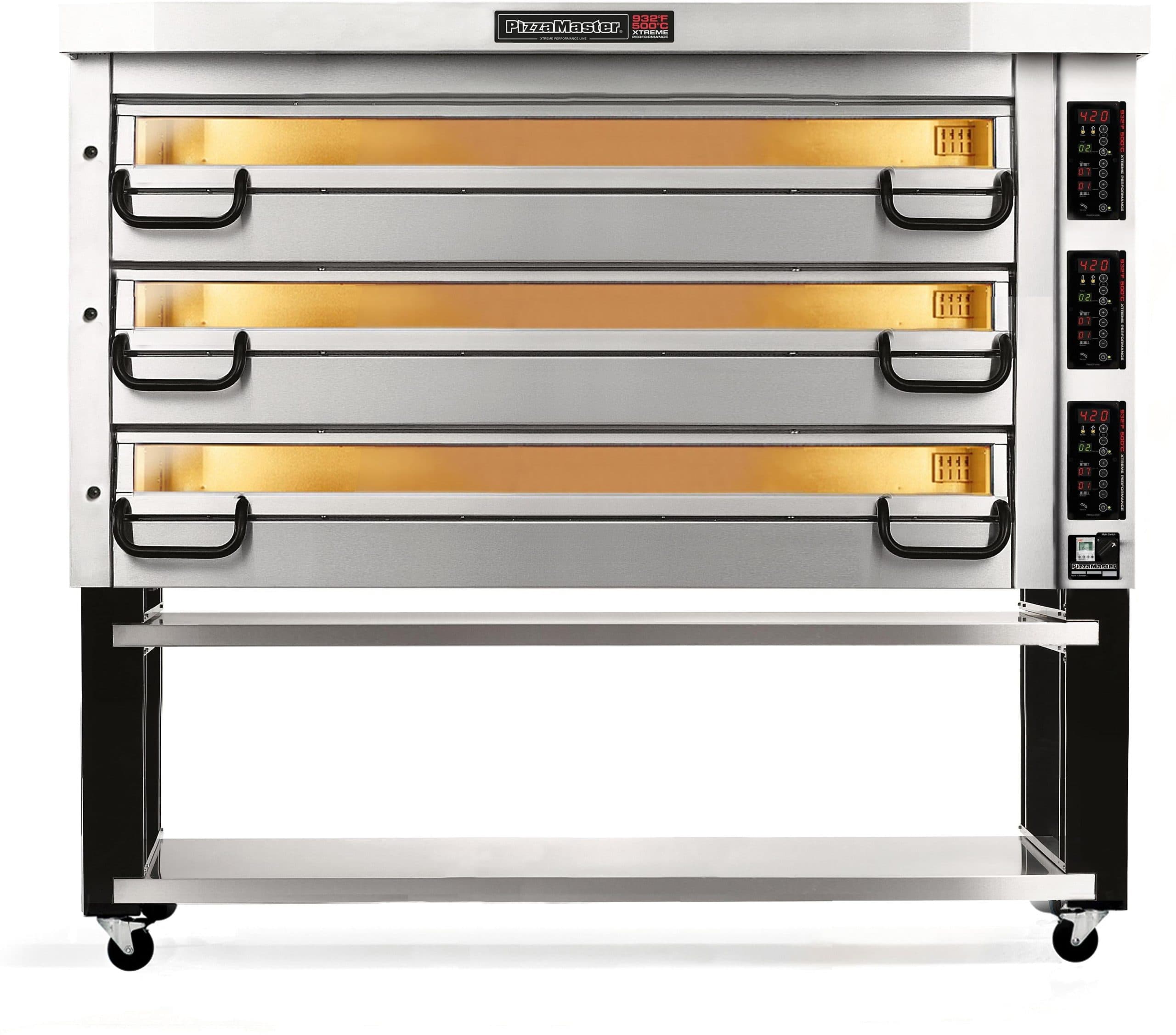 PizzaMaster - 900 Series 4 Stone Hearth, 3 Deck, Modular Electric Pizza Oven - PM 943ED
