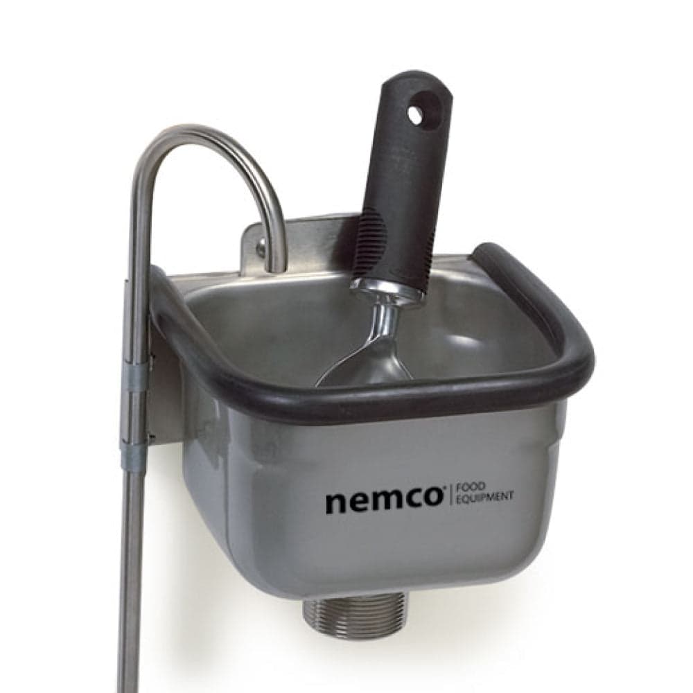 Nemco 77316-10A 10.38″ Stainless Steel Ice Cream Dipper Well with 0.375″ Round Spigot & Rubber Bumper