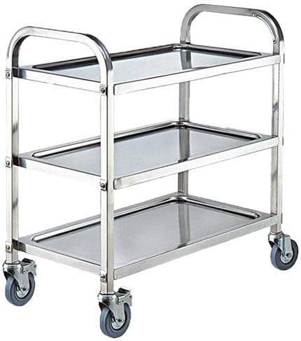 Stainless Steel 3-Tier Bussing Cart
