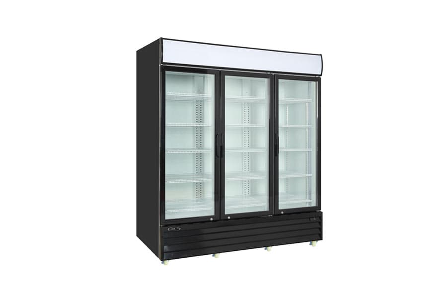 Kool-It KGM-75 78″ Glass Swing 3-Door Cooler Merchandiser