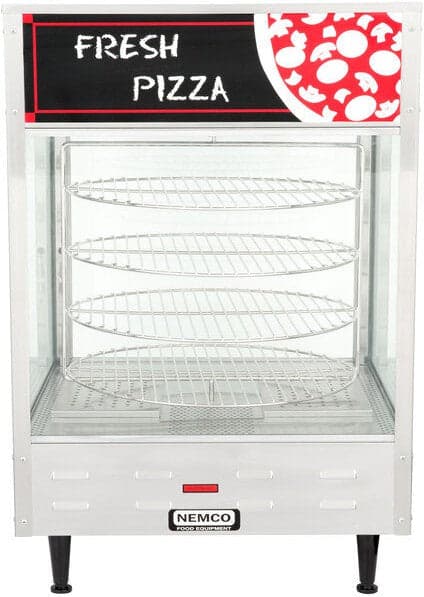 Nemco – 120V Single Door Rotating 4-Tier Pizza Merchandiser with 18″ Racks – 6452 (ETA 4-6 Weeks)