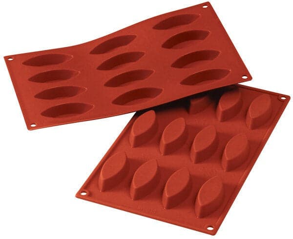 Silikomart – Silicone 12 Compartment Medium Boat Baking Mold – SF038