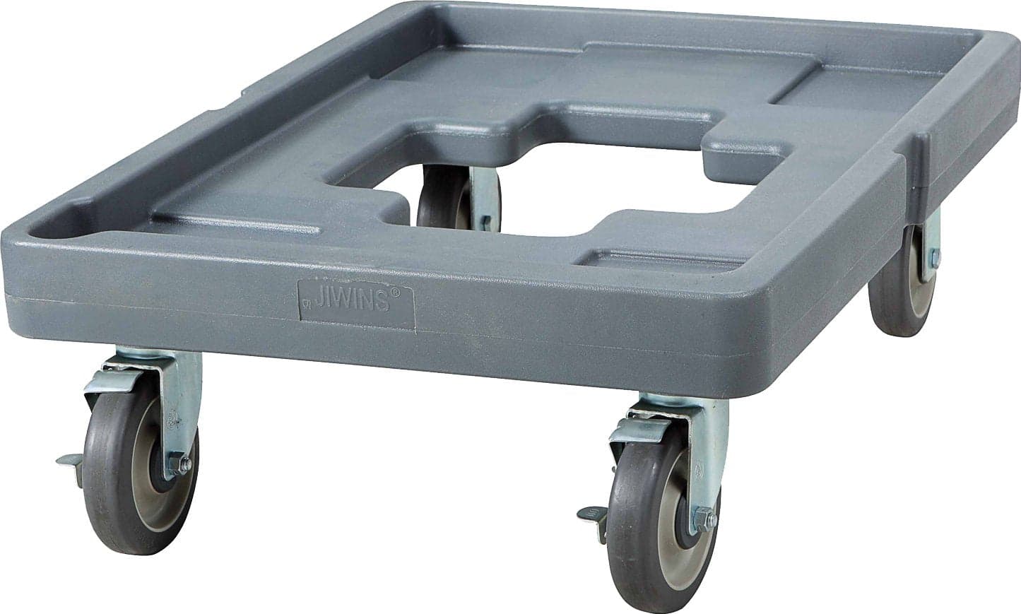 Gray Food Carrier Dolly with Cargo Strap