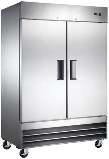 54″ Two (2) Door Reach-in Freezer, 47 cu.ft. (1330 L), Stainless Steel