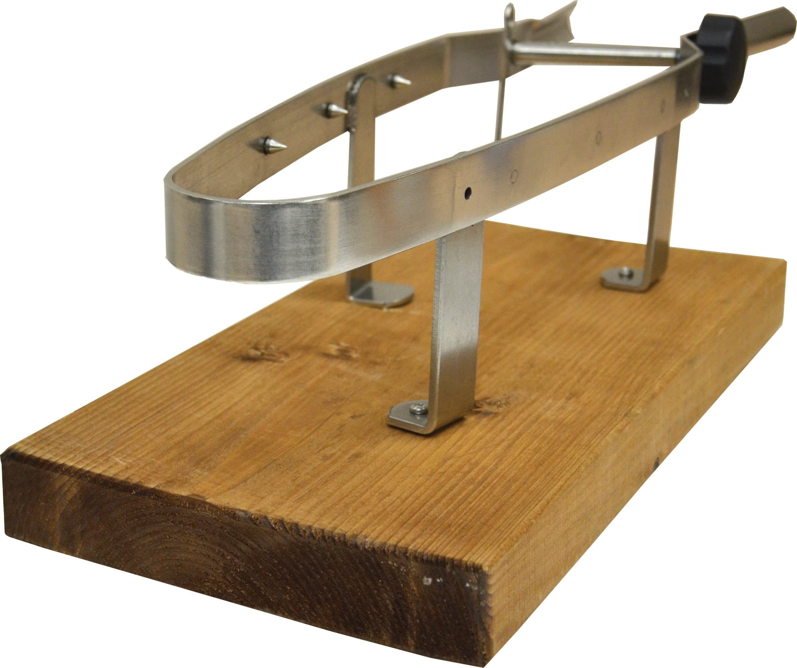 Prosciutto Holders with Wooden Base