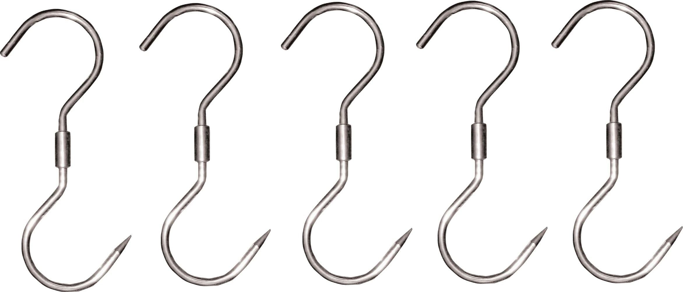 9 1/2″ x 7/16″ Stainless Steel “S” Swivel Hook