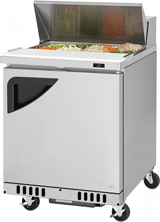 Turbo Air – Super Deluxe 120V 6.5 Cu. Ft. Sandwich/Salad Prep Table with Refrigerated Base – TST-28SD-FB-N (ETA 5-6 Weeks)