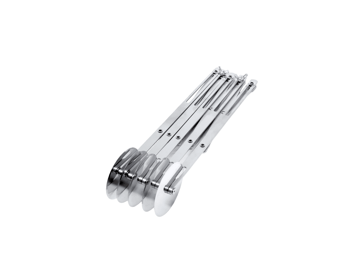 5-Wheel Stainless Steel Expandable Pastry Dough Cutter