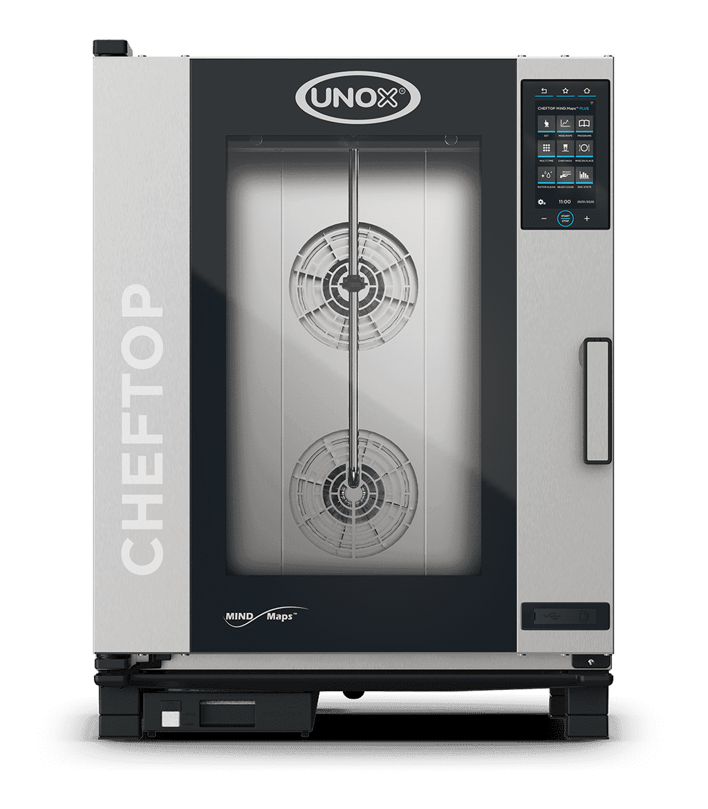 Unox XAVC-1011-GPRM ChefTop MIND.Maps Plus Liquid Propane Countertop Combi Oven with 120V, 1 Ph – 10 Trays/GN 1/1