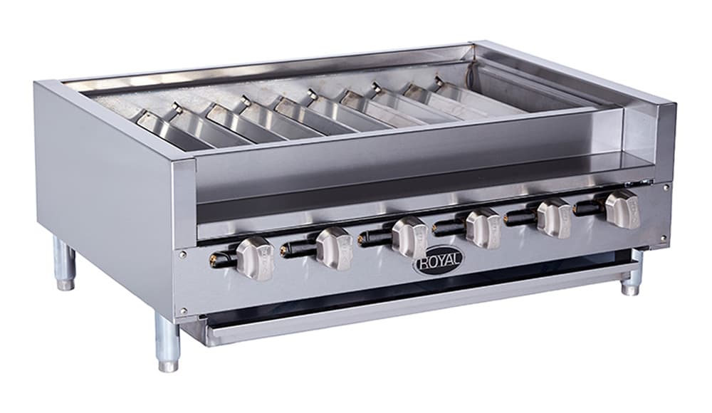 Royal RKTB-24 25.5″ Radiant Natural Gas Shish Kabob Broiler – 72,000 BTU