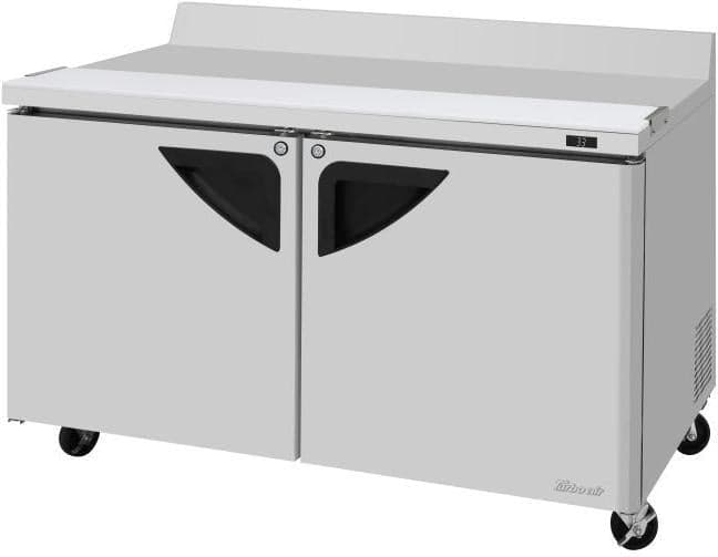 Turbo Air - Super Deluxe 60.25" Silver Two-Section Worktop Refrigerator with Cutting Board - TWR-60SD-N-CB (ETA 5-6 Weeks)