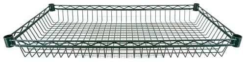 Omcan Dark Green Epoxy Wire Basket