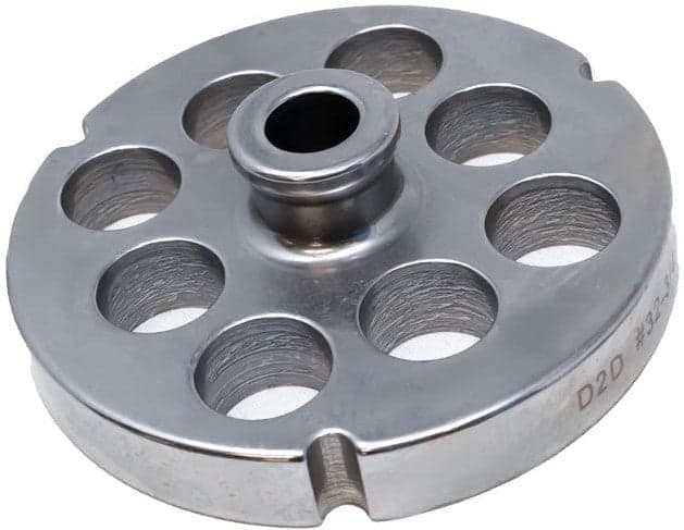Stainless Steel #32 machine plate with hub 18mm (3/4″) – three notches/ round