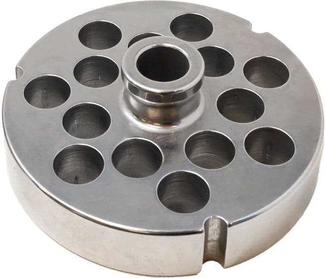 Stainless Steel #52 machine plate with hub 19.2mm (3/4″) – three notches/ round