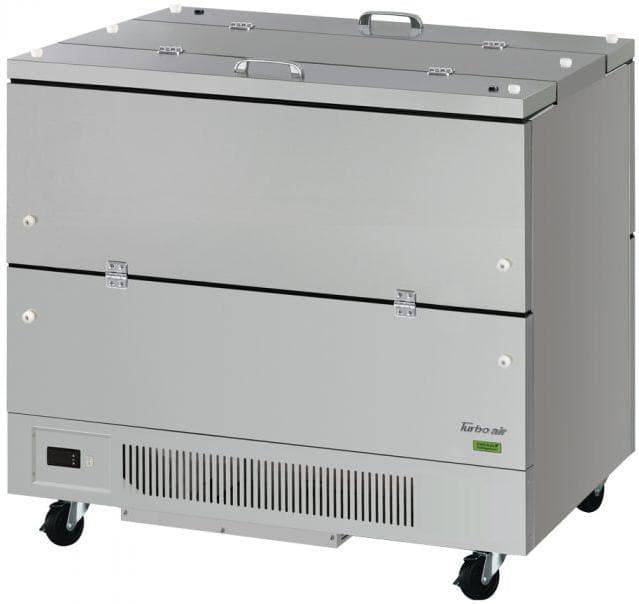 Turbo Air - Super Deluxe 49" Silver Cold Wall Dual Sided Access Milk Cooler - TMKC-49-2-SS-N6 (ETA 5-6 Weeks)