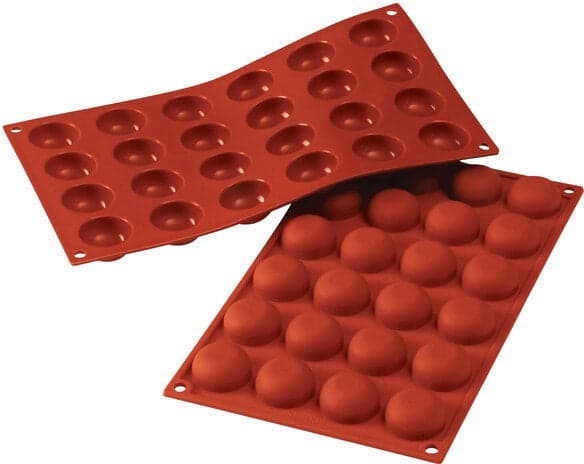 Silikomart – Silicone 24 Compartment Pomponnettes Baking Mold – SF009