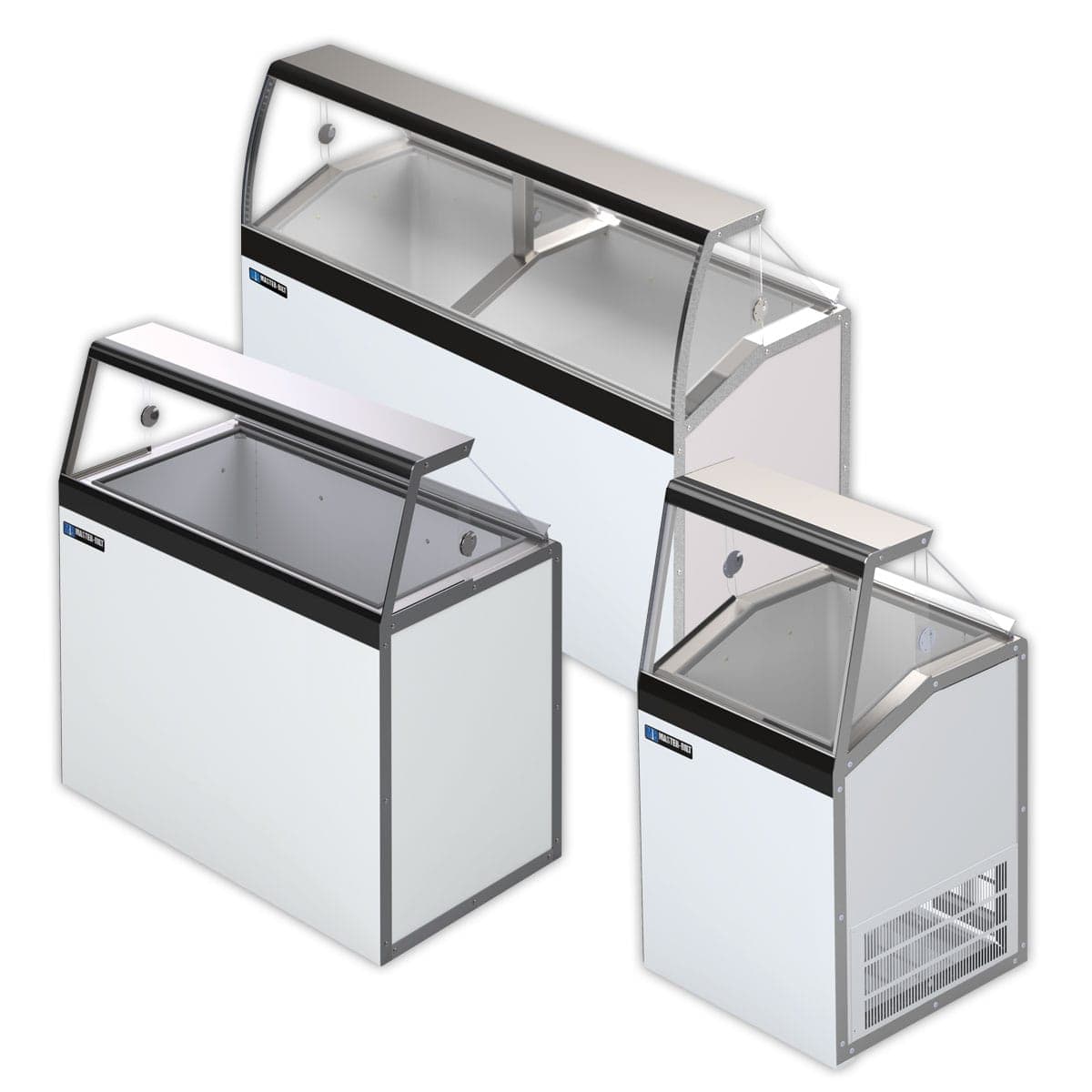 Master-Bilt – Low Curved Glass Top Ice Cream Dipping/Display Merchandiser – DD-46LCG