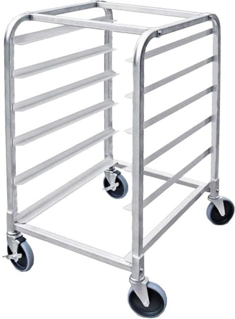 Aluminum Curved Top Bun Pan Rack with 6 Slides and 6″ Spacing