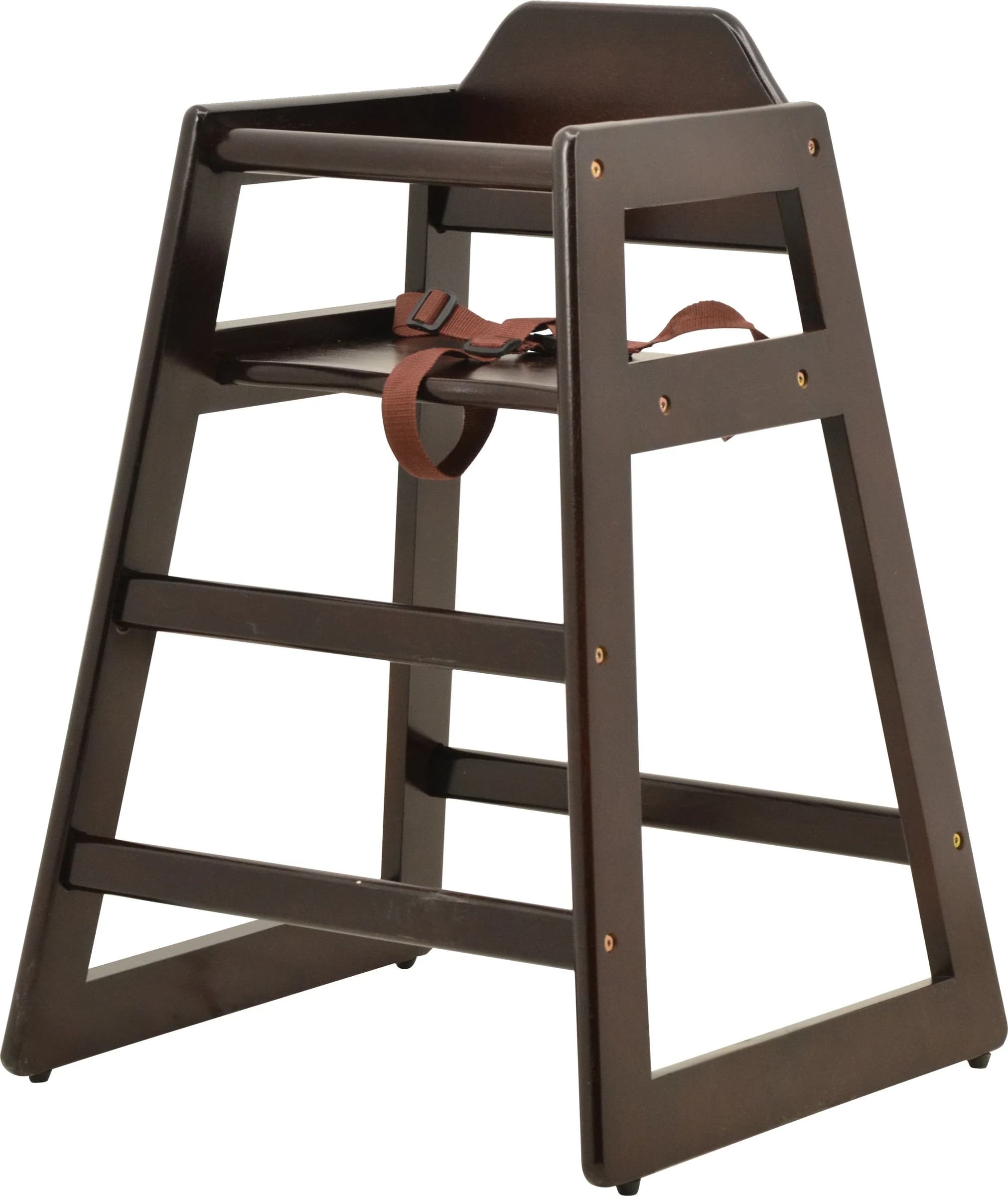Commercial Mahogany Wooden High Chair