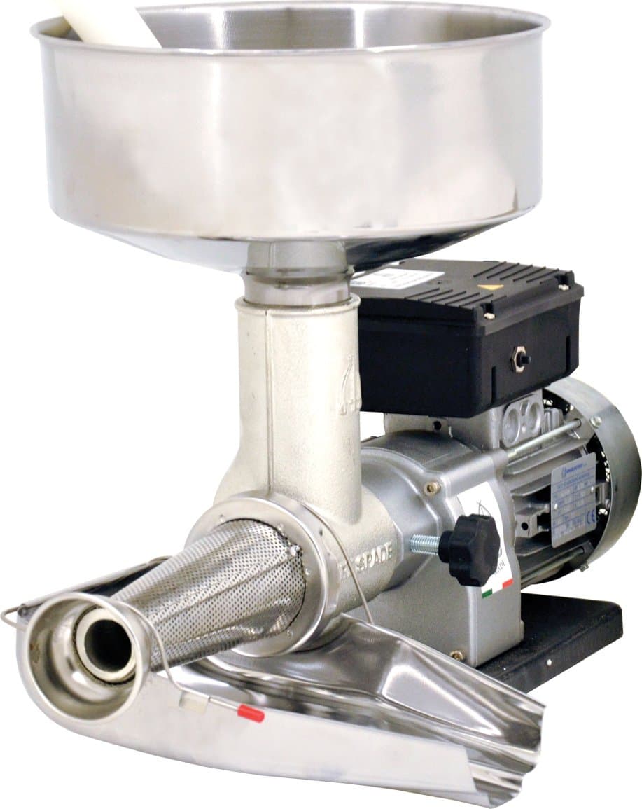 Medium-Duty Electric Tomato Squeezer with 0.4 HP Motor and Stainless Steel Cover