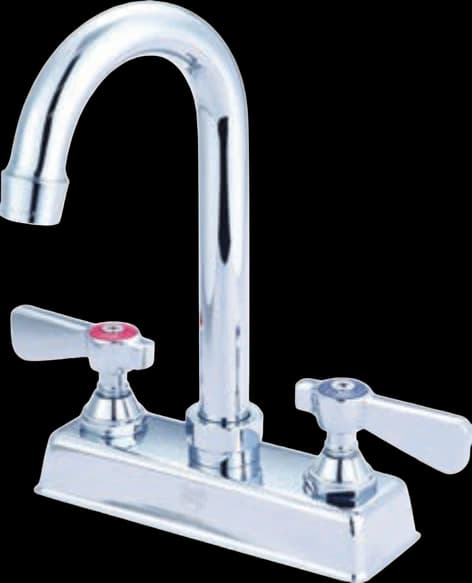 ATS FLO 4" Deck Mount Faucet with 5" Gooseneck Spout