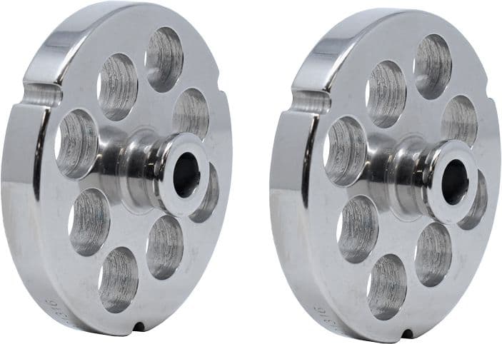 Stainless Steel #32 machine plate with hub 20mm (13/16″) – three notches/ two flat sides