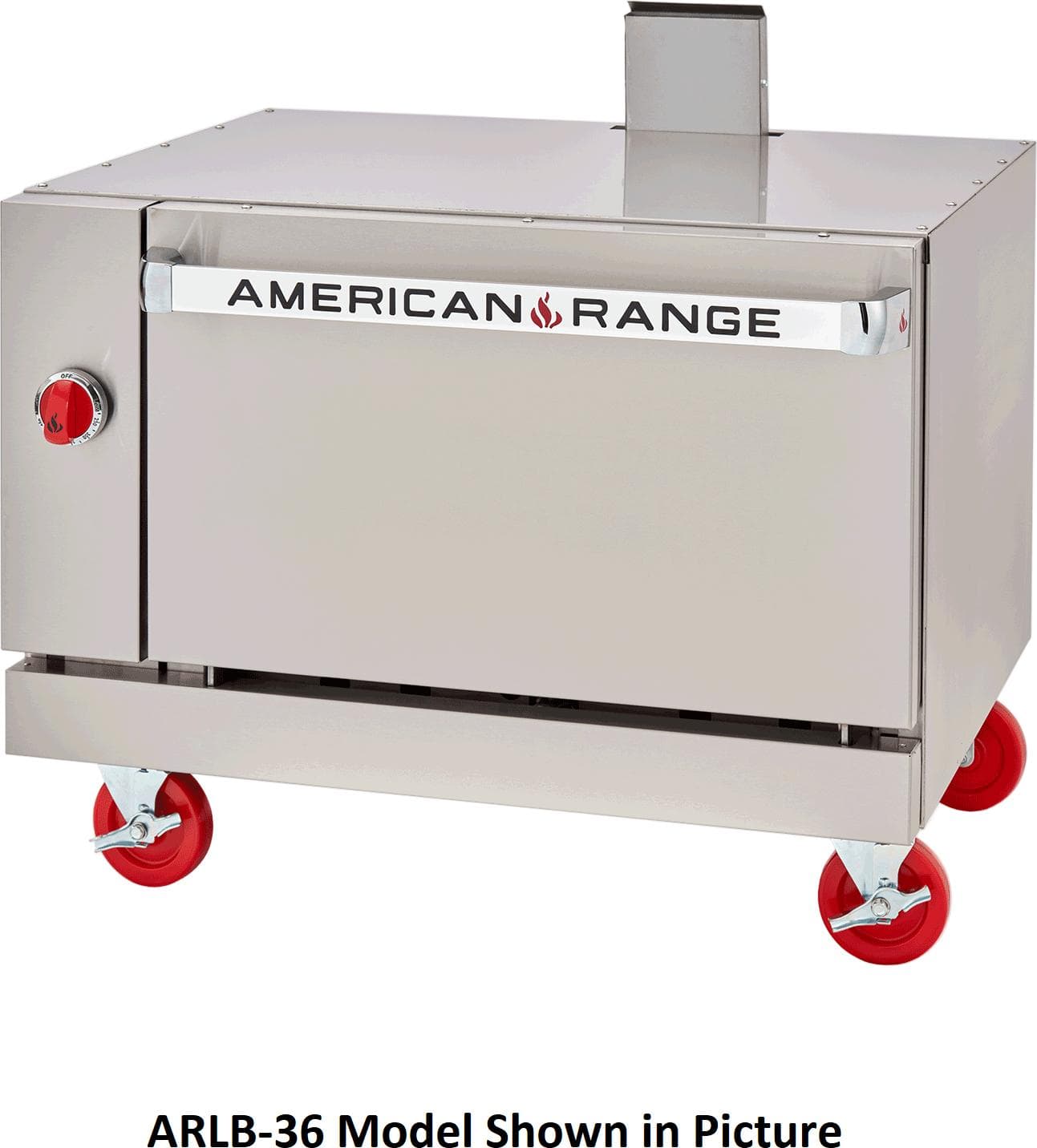 American Range - 36" Lowboy Single Deck Convection Natural Gas Oven - ARLB-36-C