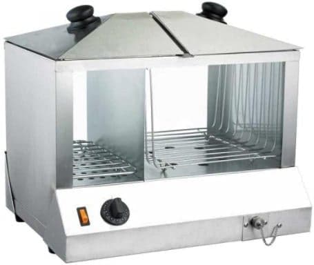 Omcan - Hotdog Steamer & Bun Warmer with Tempered Glass - FW-CN-1200