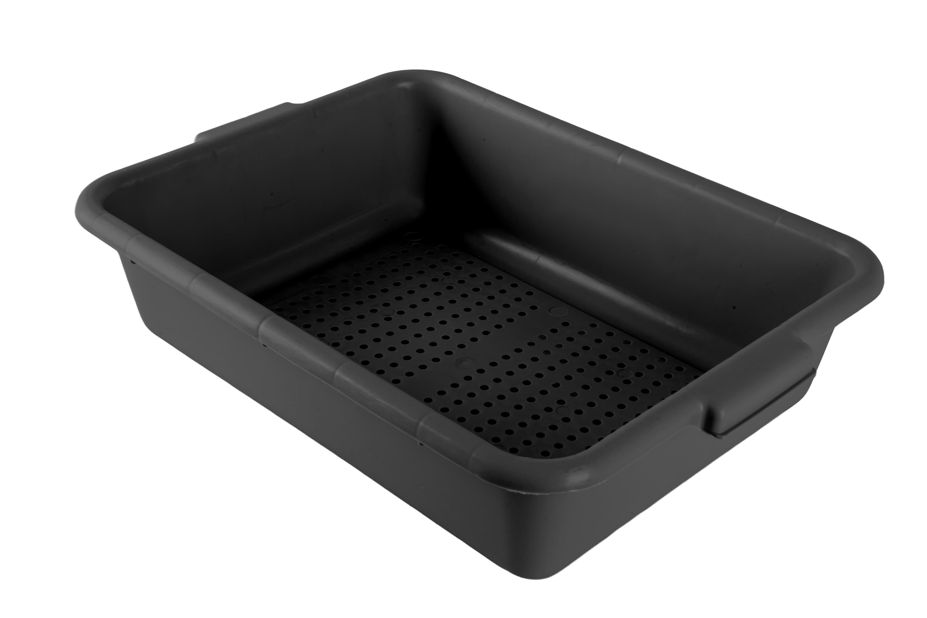 Omcan 21.5″ x 15.5″ x 5″ Standard Polypropylene Perforated Bus Bo