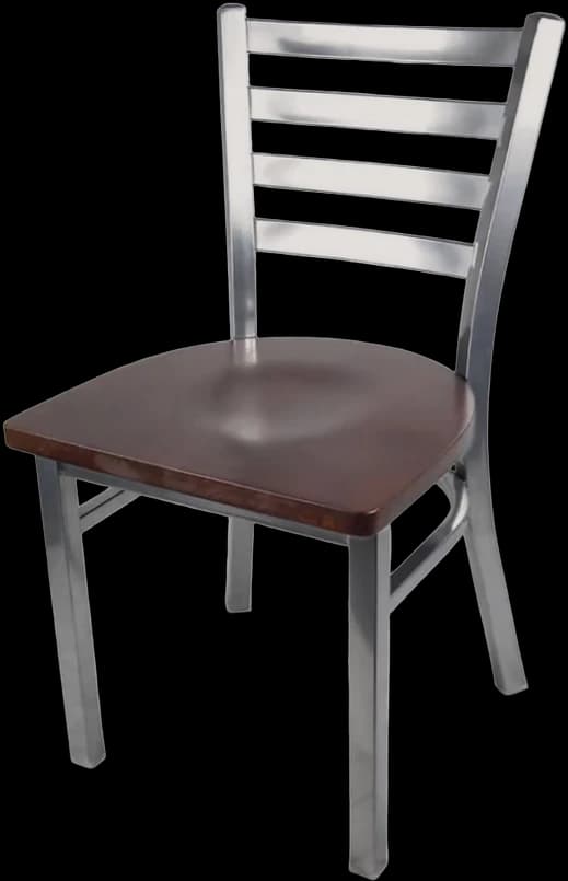 ATS 77SC Ladder-Back Silver-Chrome Chair