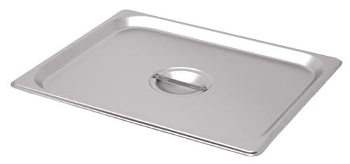 Half-Size Solid Stainless Steel Steam Table Pan Cover