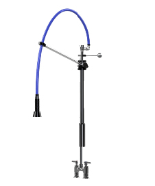 HIMI Products – Instinct Pre-Rinse Faucet Unit with 54″ Hose, Wall Mount Bracket, Vacuum Breaker & 4″ Deck Mount Base Faucet – IF5401-4D