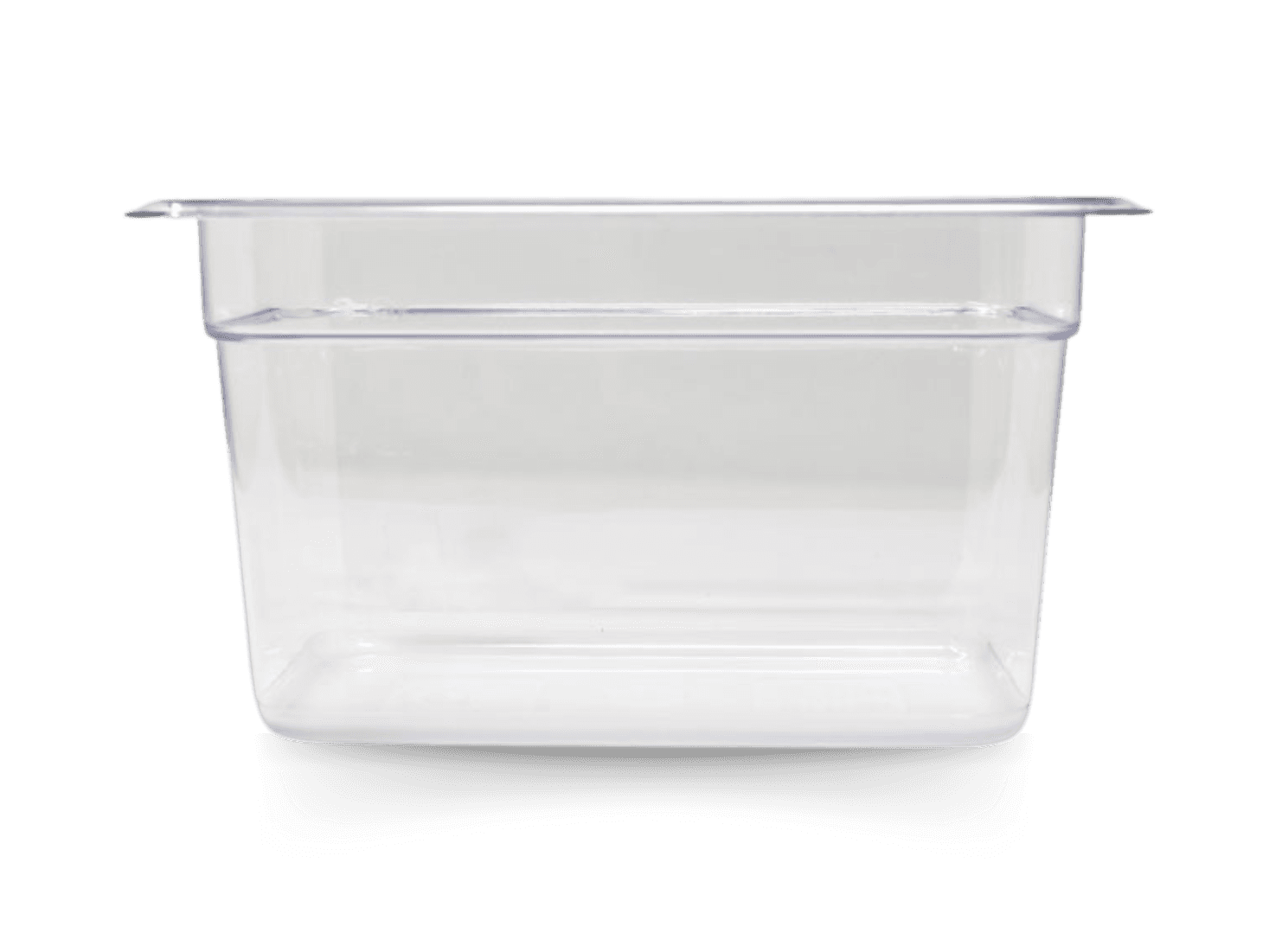 GN 1/4 Fourth-size Polycarbonate Clear Food Pan, 6″ Deep