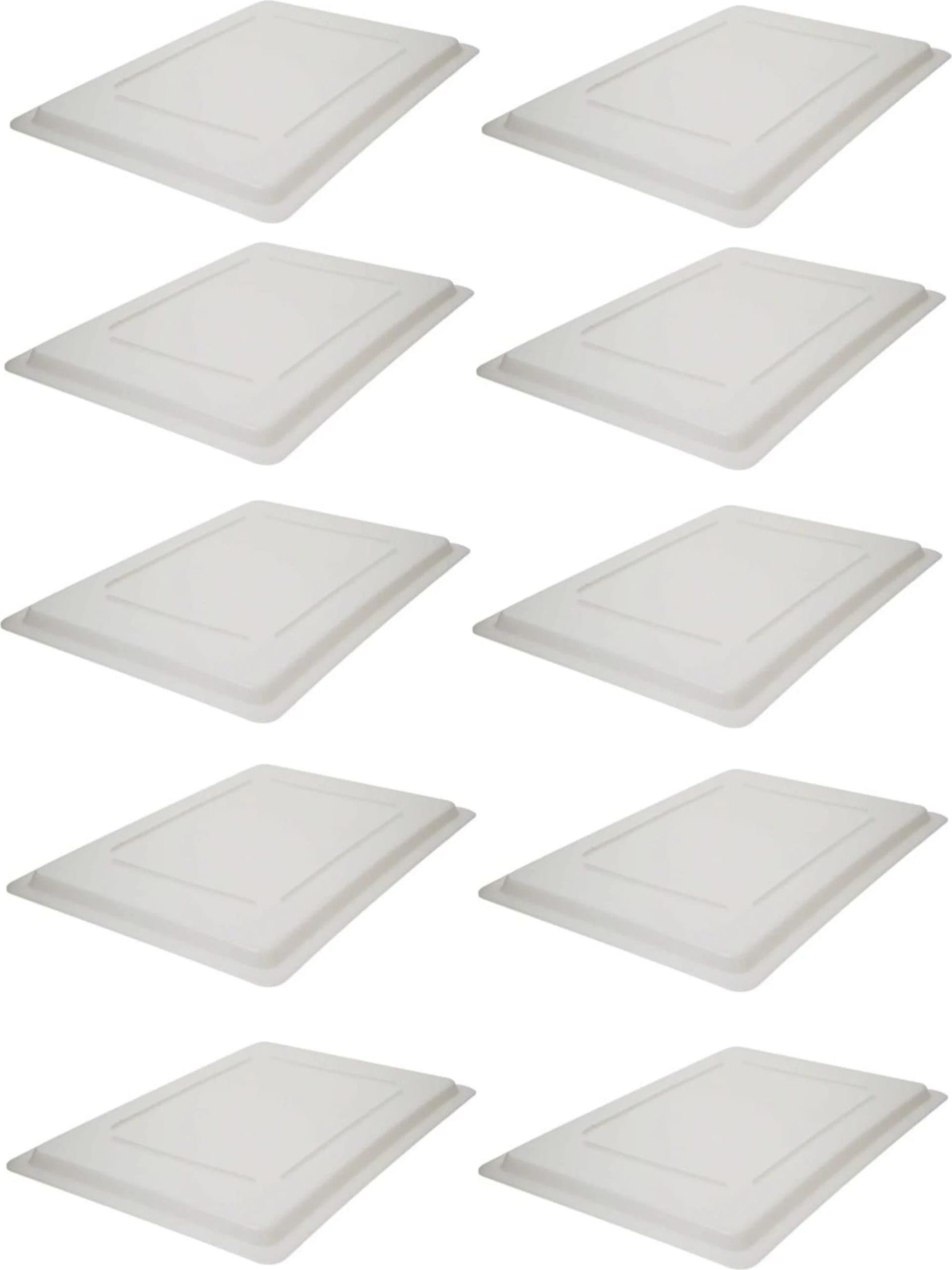 Polypropylene White Rectangular Lid for 18″ x 26″ Food Storage Container