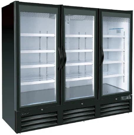 Kool-It – Glass Door Freezer, Swing Door Series, Full Vision, 3 Doors – KGF-78DV