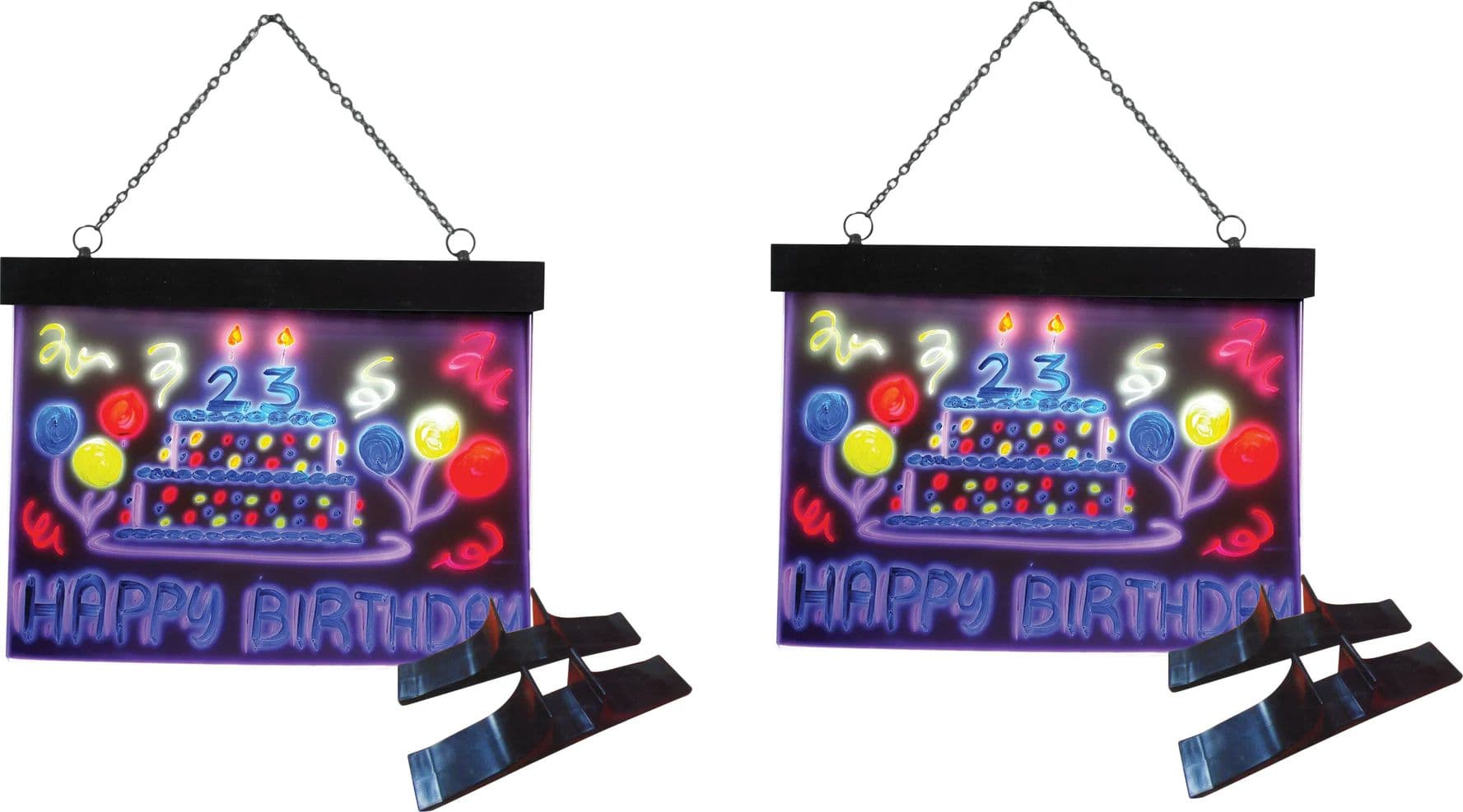 Desktop and Hanging LED Write-On Flash Board