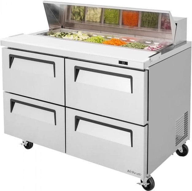 Turbo Air – 48″ Refrigerated Sandwich Prep Table with 4 Drawers – TST-48SD-D4-N (ETA 5-6 Weeks)