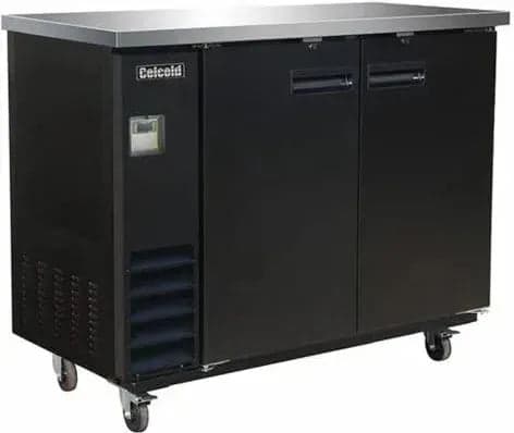 Celcold – 48″ Black Commercial Back Bar Refrigerator – CBB48B