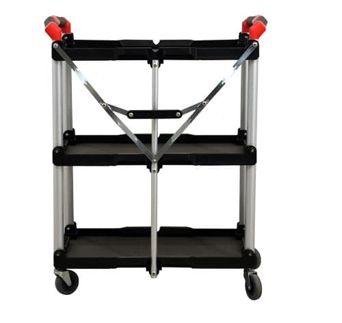 Small Black Folding Dining Cart