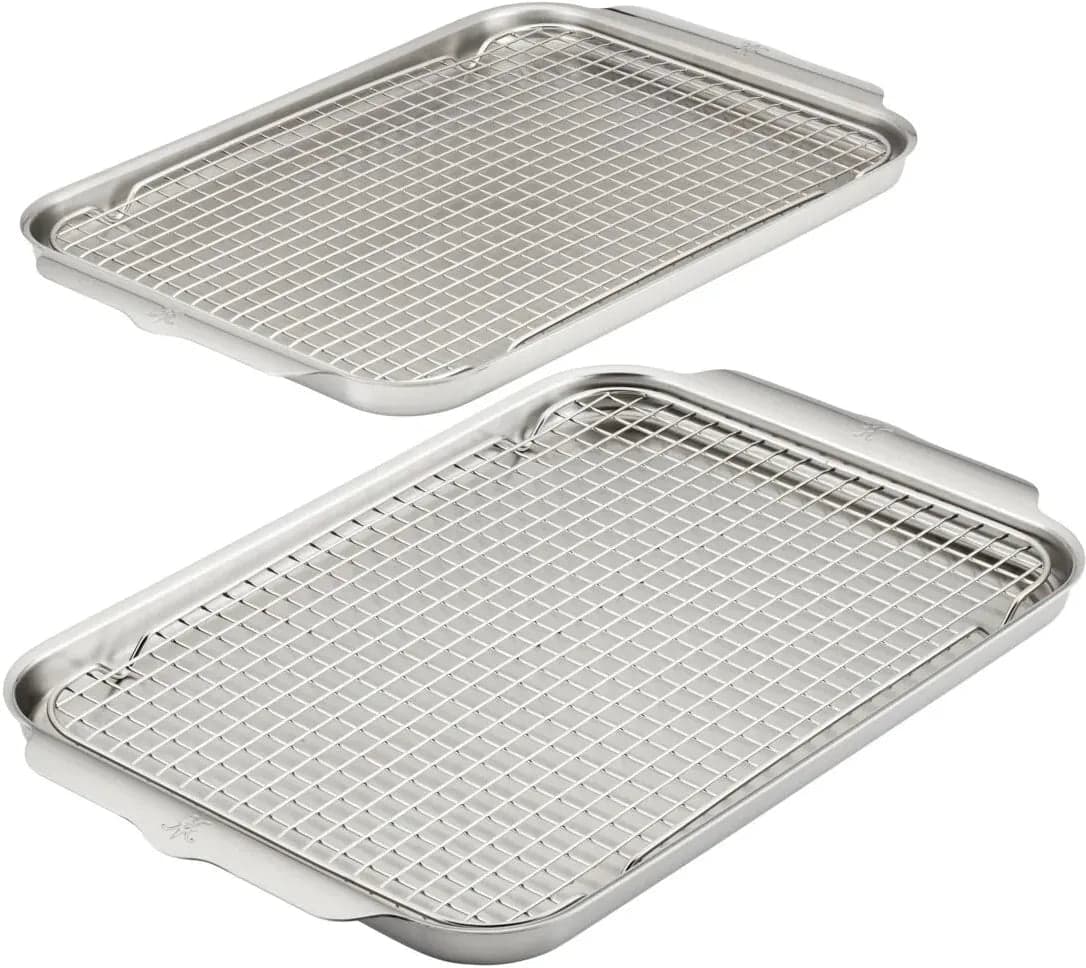 Hestan – Provisions 2 Pc Set – 13″ x 18″ Stainless Steel Half Sheet with 2 Cooling Racks – 48824-C