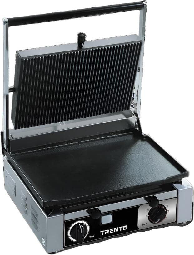 Trento Panini Grill 10″ X 15″ Single Rib/Smooth 120V/60/1 ETL cETLus
