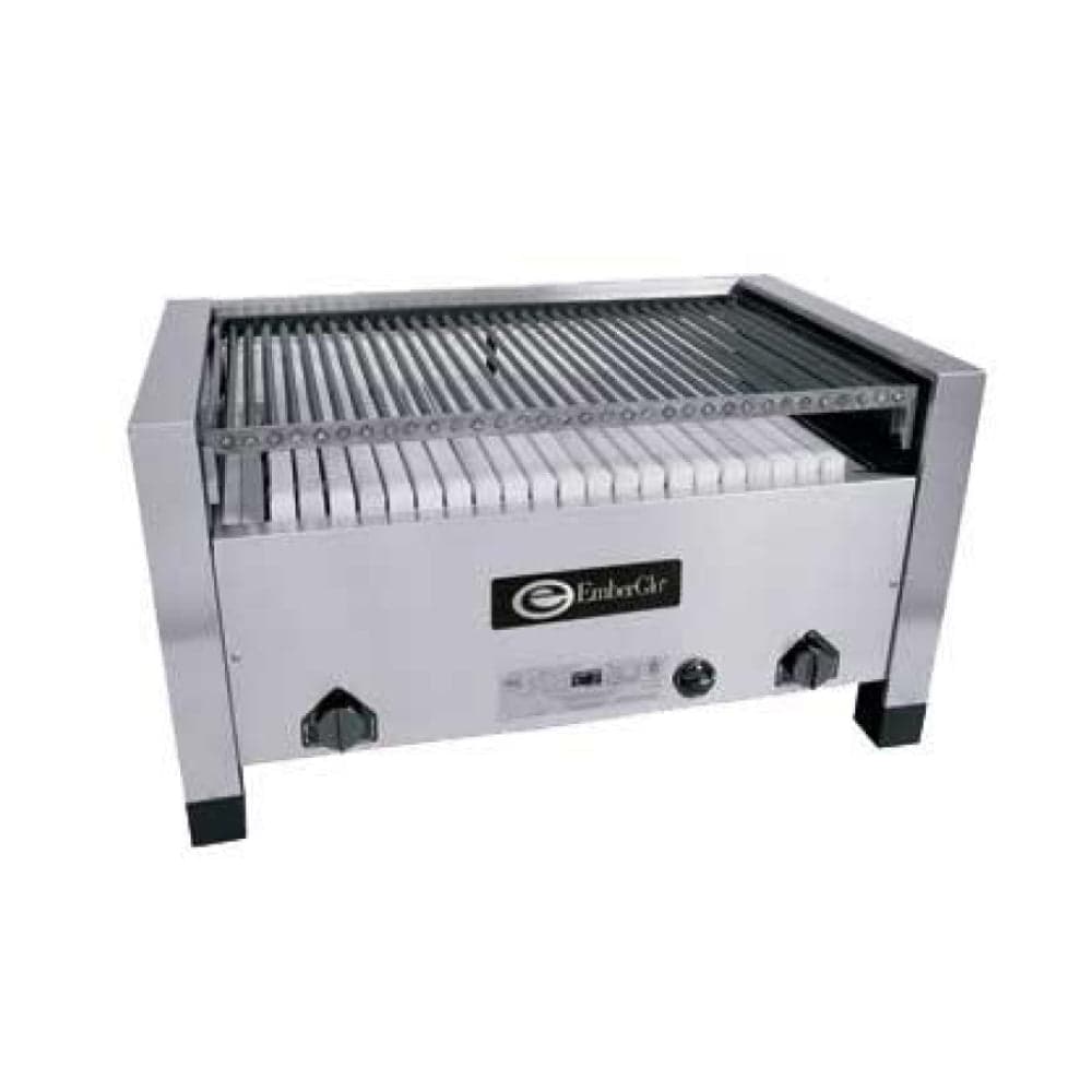 EmberGlo 31C-KABOB 36″ Countertop Radiant Natural Gas Open Hearth, Open Front Charbroiler – 68,000 BTU