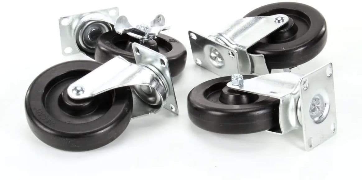 American Range - 6" Stem Casters With Brake, Pack of 6 - A35120