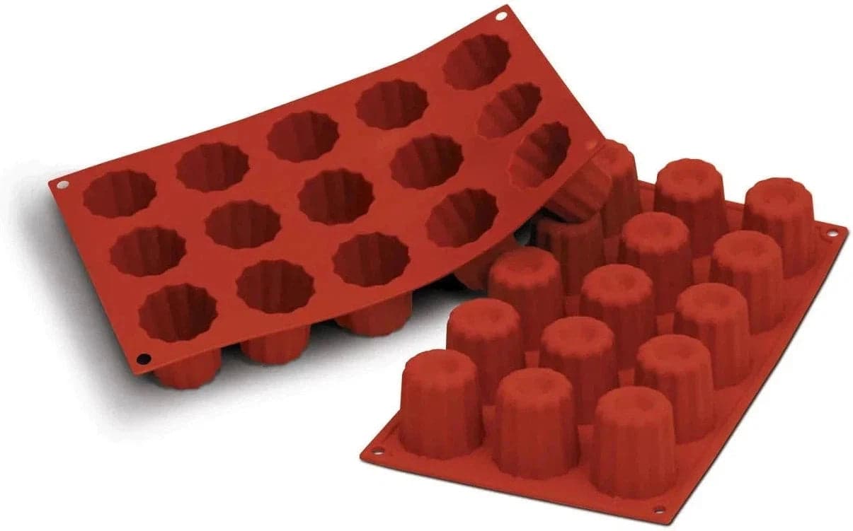 Silikomart – 1.7" x 1.7" Silicone 15 Compartment Medium Bordelais Baking Mold – SF059