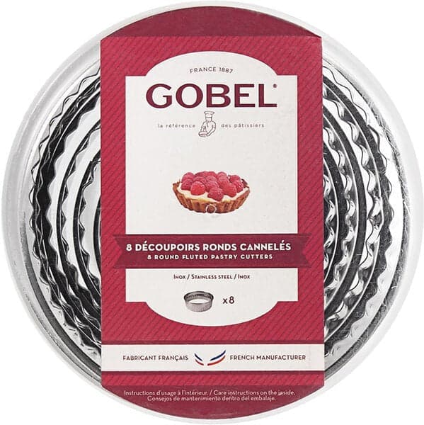 Gobel – Set of 8 Fluted Pastry Cutters – 880001